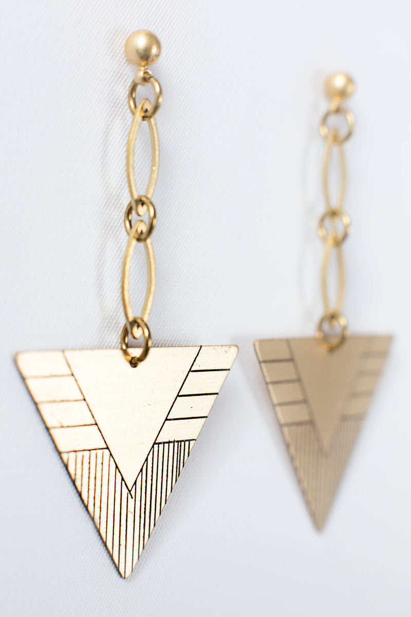 Dangle Triangle Plastic Earrings – KMEOSCH Jewelry