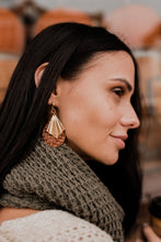 Pastel Leather Big Stud Earrings - Long Stud Earrings