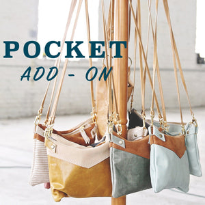 Pocket Add-On For Permanent Baggage Medium Leather Crossbody Bags