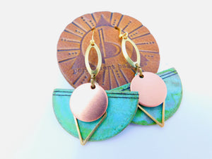 Limited Edition Brass Patina Earrings