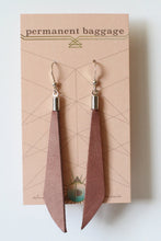 Leather Dangle Earrings - Minimalist Boho Style - Lightweight And Nickel Free - Available in Over 40 colors