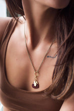 State Heart Pendant Necklace With Leather And Brass - Custom State & Color
