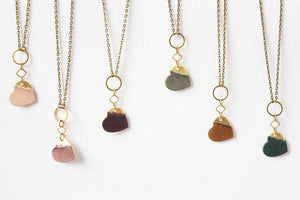 Leather Heart Pendant Necklace, The Perfect Simple Everyday Necklace