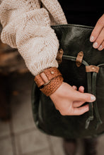 Leather Wrap Bracelet For Women - Wide Leather Cuff Bracelet